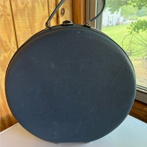 American Tourister Tri-Taper 1960s Round Hat Train Case Suitcase